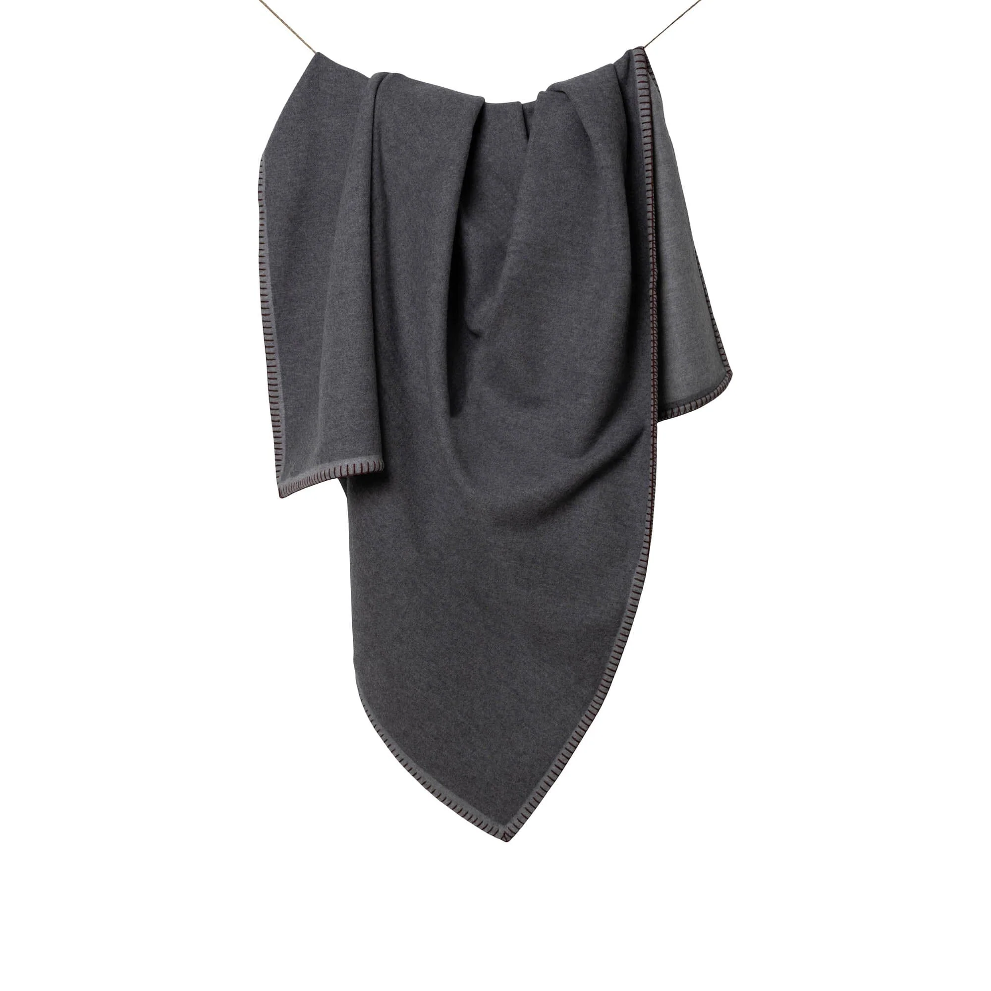 Doppio Double Sided Blanket | Warm Gray - Image 3