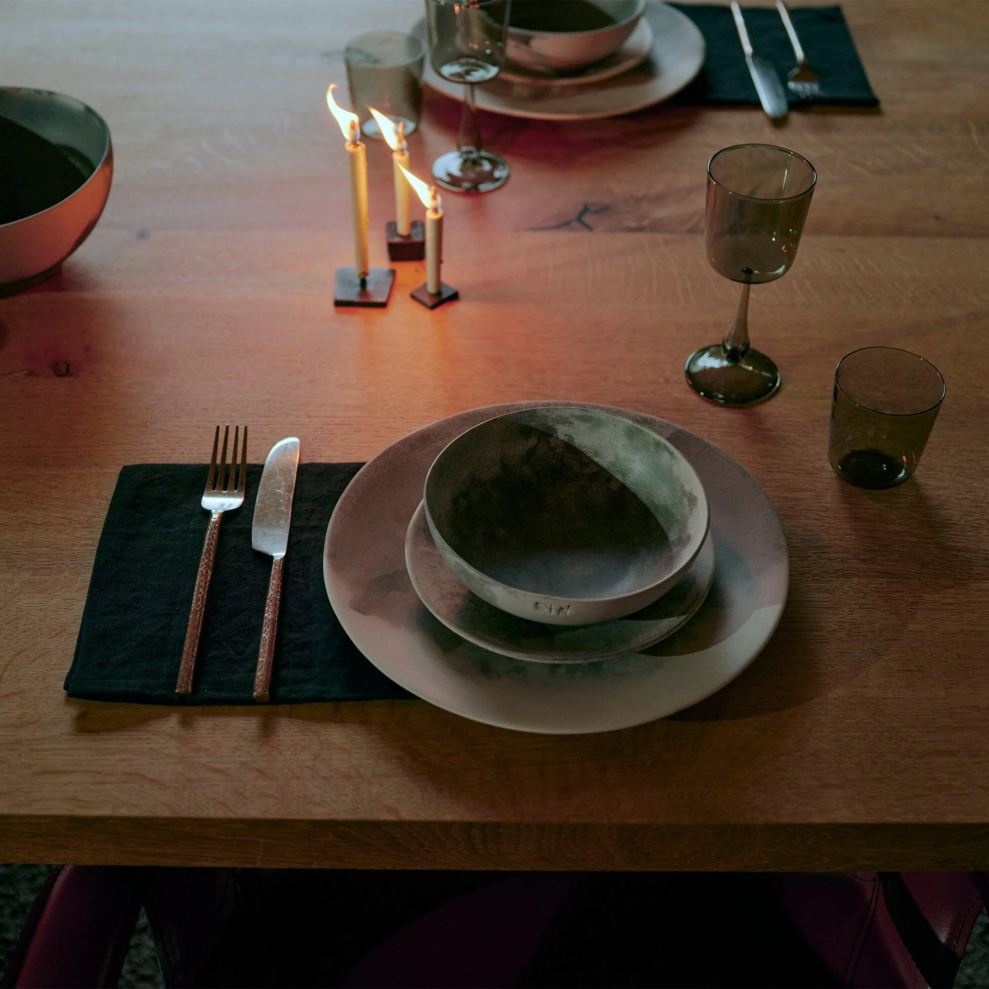 Fog Gray Luisa Vino | Set of 2 - Image 3